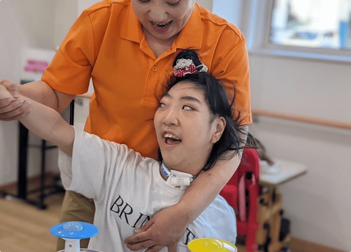 リハビリも装具も遊びもなんでもやってくれるんです。